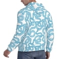 thumbnail image 6 of Sikiie Blue Snake Men's Hoodie, Essentials Hoodie, Sweatshirt, Pullover Hooded Sweatshirt for Men-3X-Large, 6 of 7