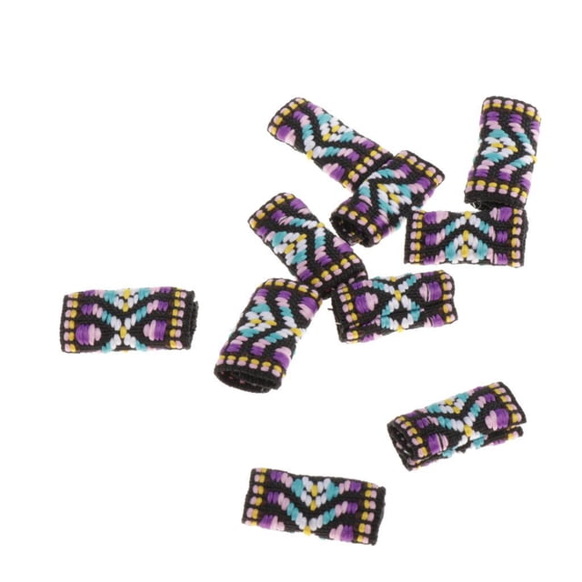Pinzas de cabello elásticas pendientes colgantes Shamjiam Tubos de perlas de dreadlock