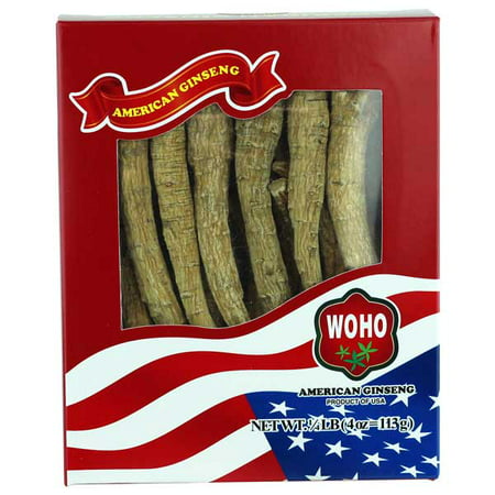 WOHO Ginseng # 100.4, Long Extra Large XL Cultivé Roots 4 oz