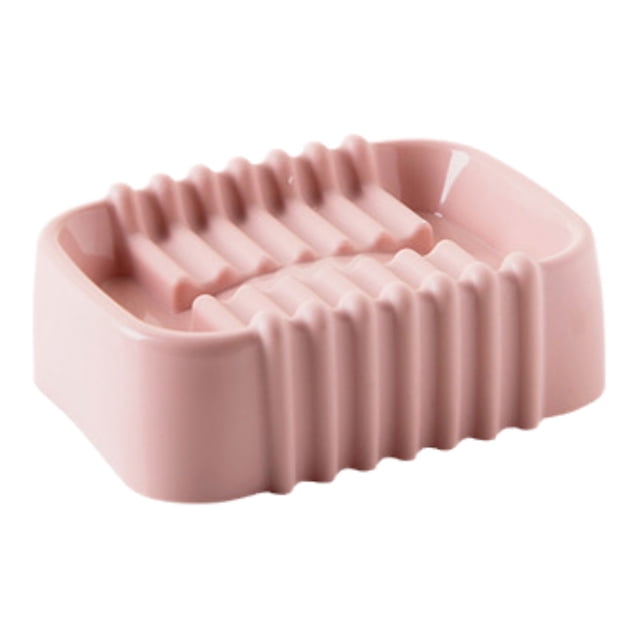 Bathroom Shelf Organizer Double Compartment Soap Box Bathroom Laundry Soap Organizer Large Draining Soap Shelf without Punching Holes Compartment Organizer Box