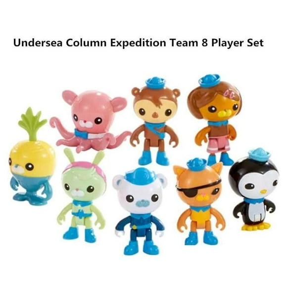 8pcs The Octonauts Figures Octo Crew Pack Playset Action Figure Kids Toys