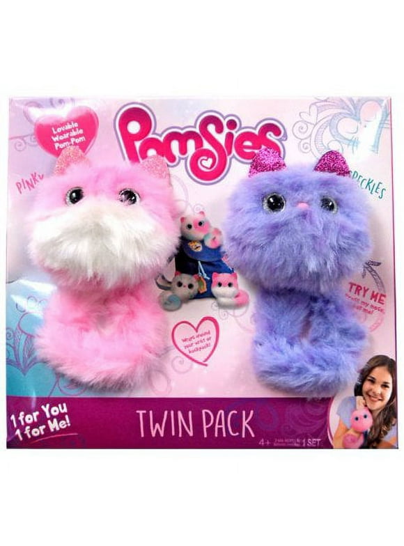 Pomsies Pinky & Speckles Plush Toy 2-Pack
