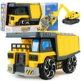 thumbnail image 1 of Kids Construction Parking Lot Toy Set Plastic Excavator Toy Construction Car Toy, 1 of 10