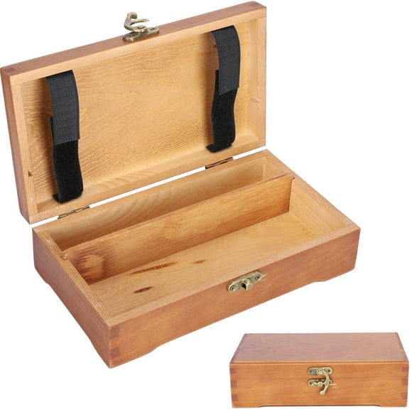 Wooden Box, Wooden Storage Box, Wooden Storage Box Small Storage Box Wooden Tool Box Stationery for Sketch Set Makeup Jewelry