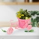 thumbnail image 3 of Cesta de flores artificiales para bicicleta, florero, soporte para flores, regalos con forma de bicicleta, soporte para plantas Rosa, 3 of 9