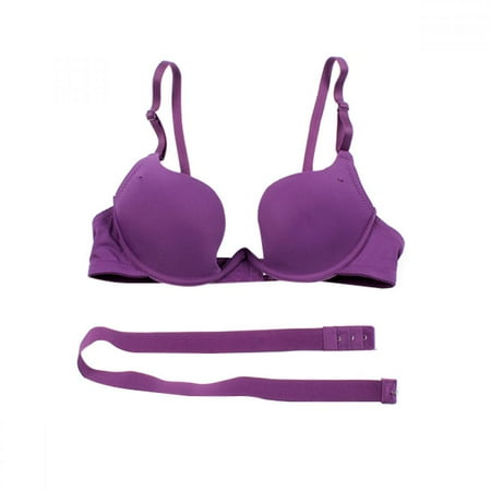 

Hazel Tech Women Halter-neck Deep V-neck U Cup Push Up Bra Invisible Underwear