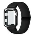 thumbnail image 2 of Adjustable Nylon Strap+Case For Apple Watch Band 45mm 41mm 44mm 40mm 42mm 38mm,Solo Loop Nylon Women Men Wristbands Straps +screen protector series 7 6 5 4 3 2 1 SE, 2 of 7