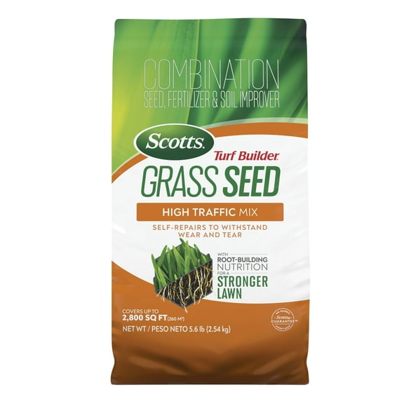Scotts Turf Builder Grass Seed High Traffic Mix, 5.6 lbs.