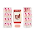 thumbnail image 4 of KISS imPRESS No Glue Needed Press On Nails, Design, Young Ones, Pink, Medium Squoval, 30 Count, 4 of 5