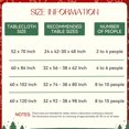 thumbnail image 5 of Romanstile Christmas Rectangle Red Plaid Tablecloth - 60 x 102 Inch - Checkered Water Stain Resistant Table Cover, Washable Polyester Table Cloth for Xmas Dinner/Party Decoration/Holiday, 5 of 5