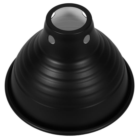 HEMOTON Reptile Heat Lamp with Reflector Lampshade for Pets in Black Iron Material Suitable for Decor