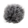 thumbnail image 3 of Protector de viento para micrófono de solapa, protector de viento peludo, 0,5 cm (blanco y negro), 3 of 14