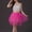 A793 Hot Pink, variant on Women's High Waisted Mini Pleated Skirt Multi Layered Mesh Tulle Ruffle Hem Tutu Skirt Fluffy A-Line Short Skirt For Party Costume Daily Wear