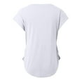 thumbnail image 4 of SHITINN Fashion Casual Women Short Sleeve Solid O Neck Tops Ladies Tee T Shirt Women's Shirts Short Sleeve Womens Tops Womens Summer Clothes, 4 of 4