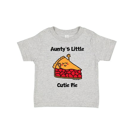 

Inktastic Aunty s Little Cutie Pie Gift Toddler Boy or Toddler Girl T-Shirt