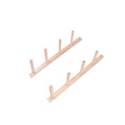 mmirethe 2 Pieces Wood Yoga Mat Storage Mat Rack Organizer Yoga Holder for Skateboard 2 Tier 4 Tier