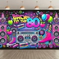 thumbnail image 2 of Retro 80's Party Backdrop Neon Back to 80's Photography Background Disco Party Decorations Theme Birthday Party Accessories Banner, 2 of 6