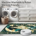 thumbnail image 5 of ODIKA 5'x7' Machine Washable Non-Slip Area Rug, Enchanted Castle Dragon for Girls High Traffic Rug, Blue, 64565, 5 of 7