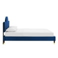 thumbnail image 4 of Modway Aurora Performance Velvet Queen Bed in Navy, 4 of 10