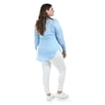 thumbnail image 3 of Camisa entallada Roman Fashion 9512 Azul claro Talla Extra 38, 3 of 7
