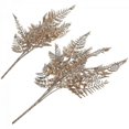 thumbnail image 1 of Christmas Decorative Artificial Leaves for Decoration 10Pcs Golden Leaves, 1 of 5