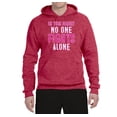thumbnail image 2 of In This Family No One Awareness Unisex Graphic Hoodie Sweatshirt, Vintage Heather Red, Medium, 2 of 3