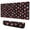 Christmas Santa Hat, variant on 31.5x11.8 Inch Gaming Mouse Pad, Non-Slip Stitched Rubber Desk Mat for Desktop & Laptop,Christmas Gift Ribbon Orange Pattern