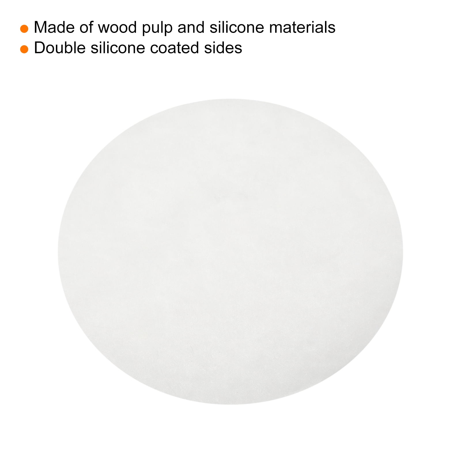 Uxcell 300pcs Parchment Paper Rounds, 8 inch Non Stick Baking Paper Liners for Baking Grilling Air Fryer Steaming, White
