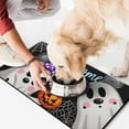 thumbnail image 2 of Happy Halloween Pumpkin Dog Mat for Food and Water Absorbent No-Slip 17x30 Inch Cat Food Mat Horror Pumpkin Ghost Pet Feeding Mat Dog Water Bowl Mat for Messy Drinker, 2 of 7