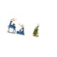 thumbnail image 5 of Elegante conjunto de esculturas de resina de reno y pavo real. Figuras artísticas de animales para decorar el hogar, la oficina, la mesa,, 5 of 8