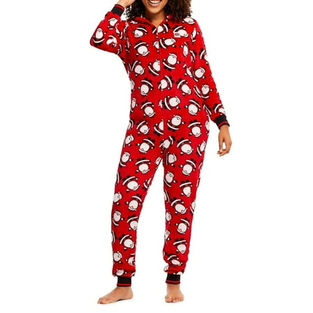 

SUNSIOM Christmas Family Matching Hoodie Pajamas Santa Claus Romper Long Sleeve One Piece Jumpsuit Zipper Pjs for Adult Kids Baby