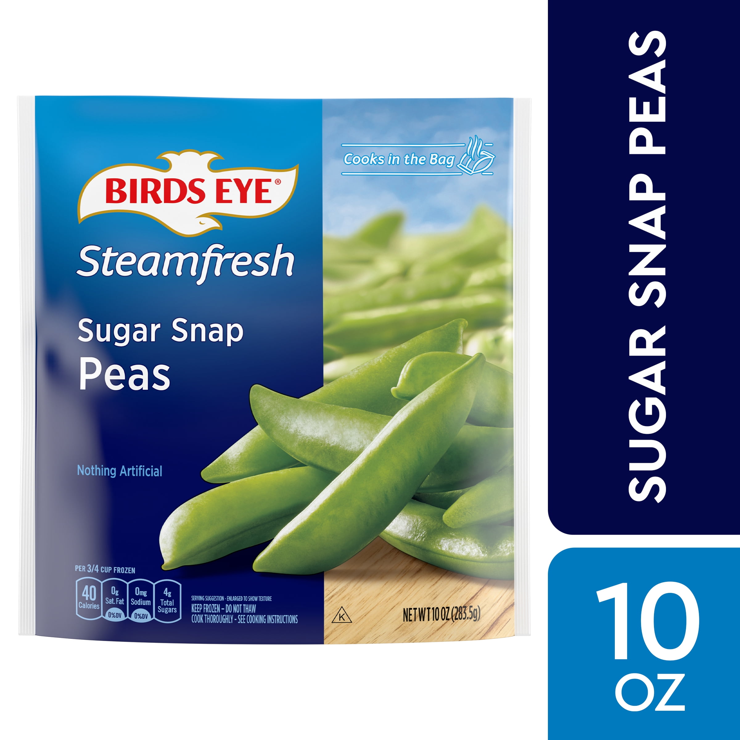Birds Eye Steamfresh Sugar Snap Peas, 10 Oz - Walmart.com