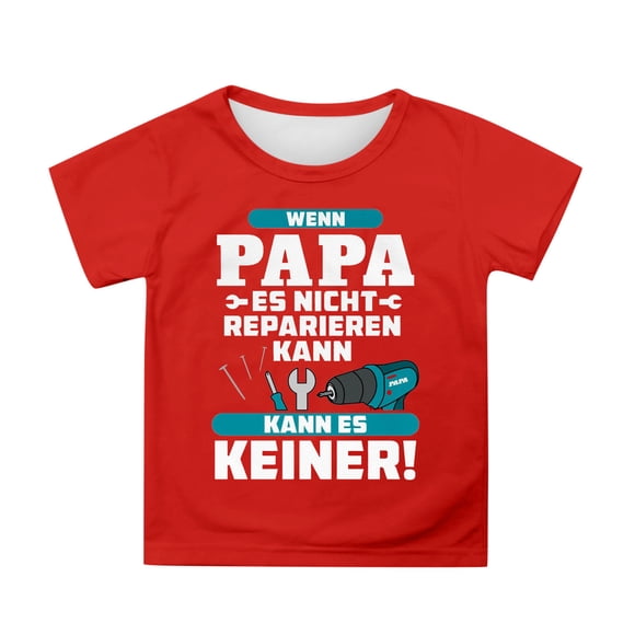 TAIAOJING Boy Girl New Cozy T-Shirts Cartoon Printed Short Sleeve O-Neck Loose Letter Tshirts Father'S Day Top For Toddler To Teenager Slim-Fit Trendy Clothes