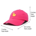 thumbnail image 4 of DALIX Cute Ducky Hat Infant Baseball Cap for Baby Girls and Boys in Hot Pink, 4 of 7