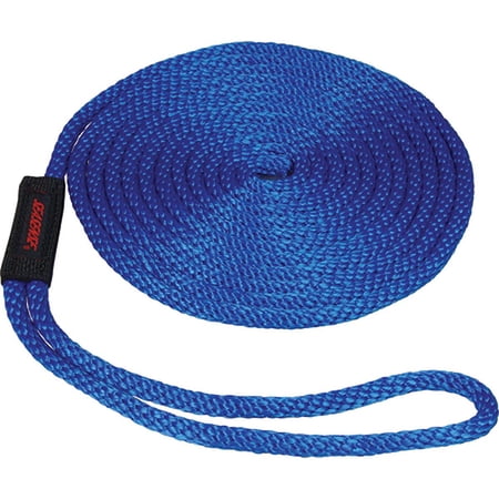 SeaSense Pre-Spliced Solid Braid MFP Dock Line with Chafe Guard  1/2  x 25   12  Eye  Blue