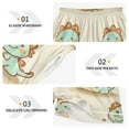 thumbnail image 5 of Women's Satin Pajama Shorts Cute Cartoon Dinosaurs Pattern with Pockets, Elastic Waist Sleep Lounge Shorts, 5 of 7