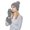 A-Silver322, variant on Yuanlong Womens Beanie Hat 2 Pcs Rib Knit Hat Touchscreen Glove Set Winter Warm Stretch Casual Outdoor Skiing Driving Headwear