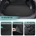 thumbnail image 5 of DIKSOAKR Floor Mats & Cargo Liners Compatible with 2025 2024-2019 Toyota RAV4 (Include Hybrid), Full Set All Weather TPE Floor Mats Back Seat Cover Protector Trunk Mats, 5 of 10