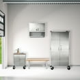 thumbnail image 6 of Seville Classics UltraHD® 48" Wood Seating Bench with Storage Shelf, Granite, 6 of 9