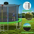 thumbnail image 6 of CITYLE Trampoline 16FT with Basketball Hoop for Kids and Adults, Outdoor Trampoline with Enclosure Net and Lights, Adutls Trampoline 16' 1500LBS Weight Capacity, 6 of 7