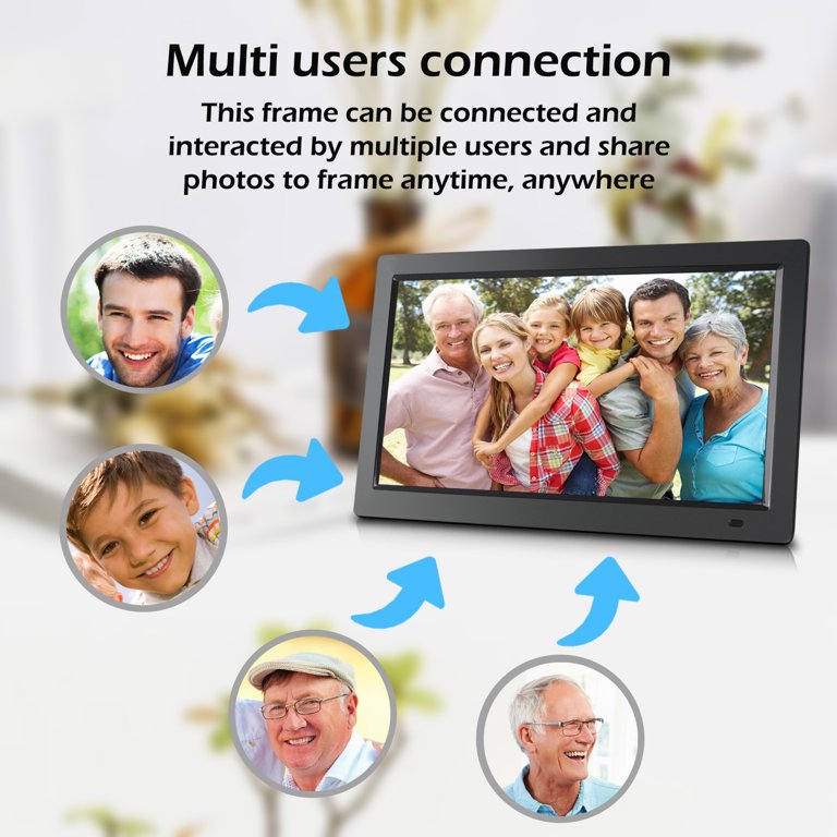 14 True Cloud Frame with Editable Cloud Albums, 20GB Free Cloud Storage,  Computer or APP Remote Manage, Easy Setup, Full Features & Functions,  advanced technology than WiFi frames, quality guaranteed 