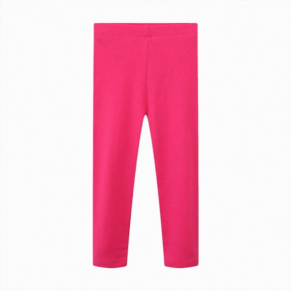 Splozh Leggings for Girls Fashion Cute Toddler Girls Cotton Leggings Little Girl Stretchy Leggings Trousers for Kids Spring Fall,Hot Pink,3-4 Years