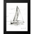 thumbnail image 2 of Loreth, Lanie 15x18 Black Modern Framed Museum Art Print Titled - Coastal Boat Sketch I, 2 of 5