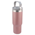 thumbnail image 4 of Termo Doble Pared de Acero Inoxidable con Asa y Popote, Rosa Metálico, 900 ml, 4 of 4