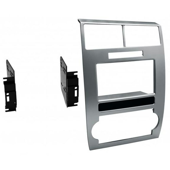Single & Double DIN Dash Kit for 2005-2007 Dodge Magnum & 2006-2007 Dodge Charger, Silver