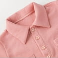 thumbnail image 5 of Knitted Collar Polo Style Waffle Onesie., 5 of 8