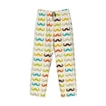 thumbnail image 4 of Xecao Colorful Mustache Men's Straight Lounge Pajama Pants: The Ultimate in Comfortable Sleepwear, 4 of 9
