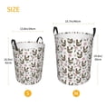thumbnail image 5 of Daiia Flowe Rooster Round Laundry Basket with Handles Thickened Waterproof Circular hamper,Dirty Clothes Storage Basket for Bedroom,Bathroom,College Dorm-Small, 5 of 8