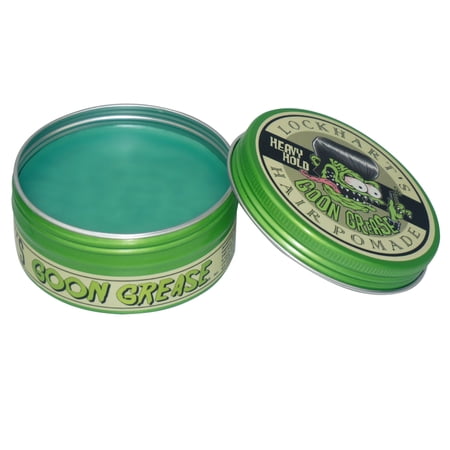 Lockhart's Oil Based Original Goon Grease - Handcrafted Pomade for Men – Firm Hold, High Shine - Locks in Moisture & Easy to Recomb - Lanolin and Avocado Oil for Conditioning - Lemon Scent (3.4 oz)