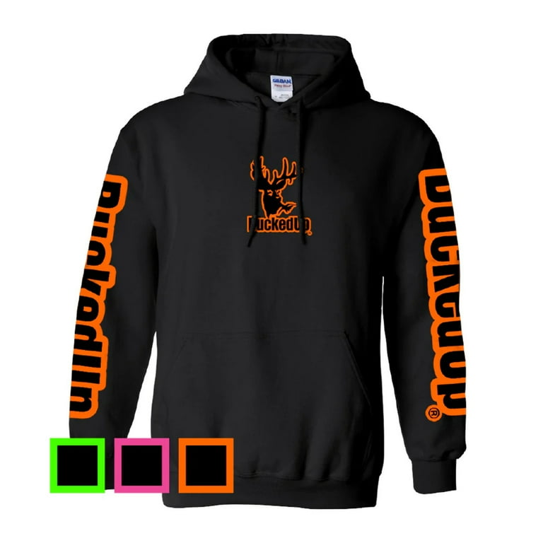 Pullover Hoodie Black with Classic BuckedUp Logo